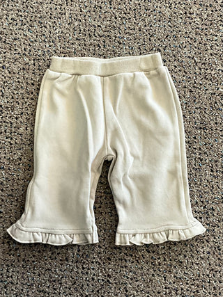 Soft Ruffle-Hem Joggers – Warm Sand-140 Kids Bottoms-Mayoral USA-Baby In Bloom