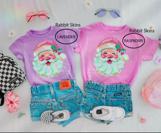 Faux Print Santa Shirt Baby/Kids-Carryover Winter-Trendy Chic-Baby In Bloom