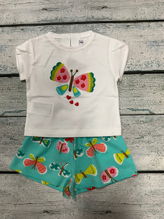 Sweet Butterfly Shirt-130 Kids Tops-Mayoral USA-Baby In Bloom