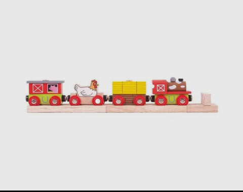 Wooden Farm Train