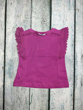 Orchid Crocheted Sleeve Shirt