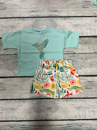 Hummingbird shirt-130 Kids Tops-Mayoral USA-Baby In Bloom