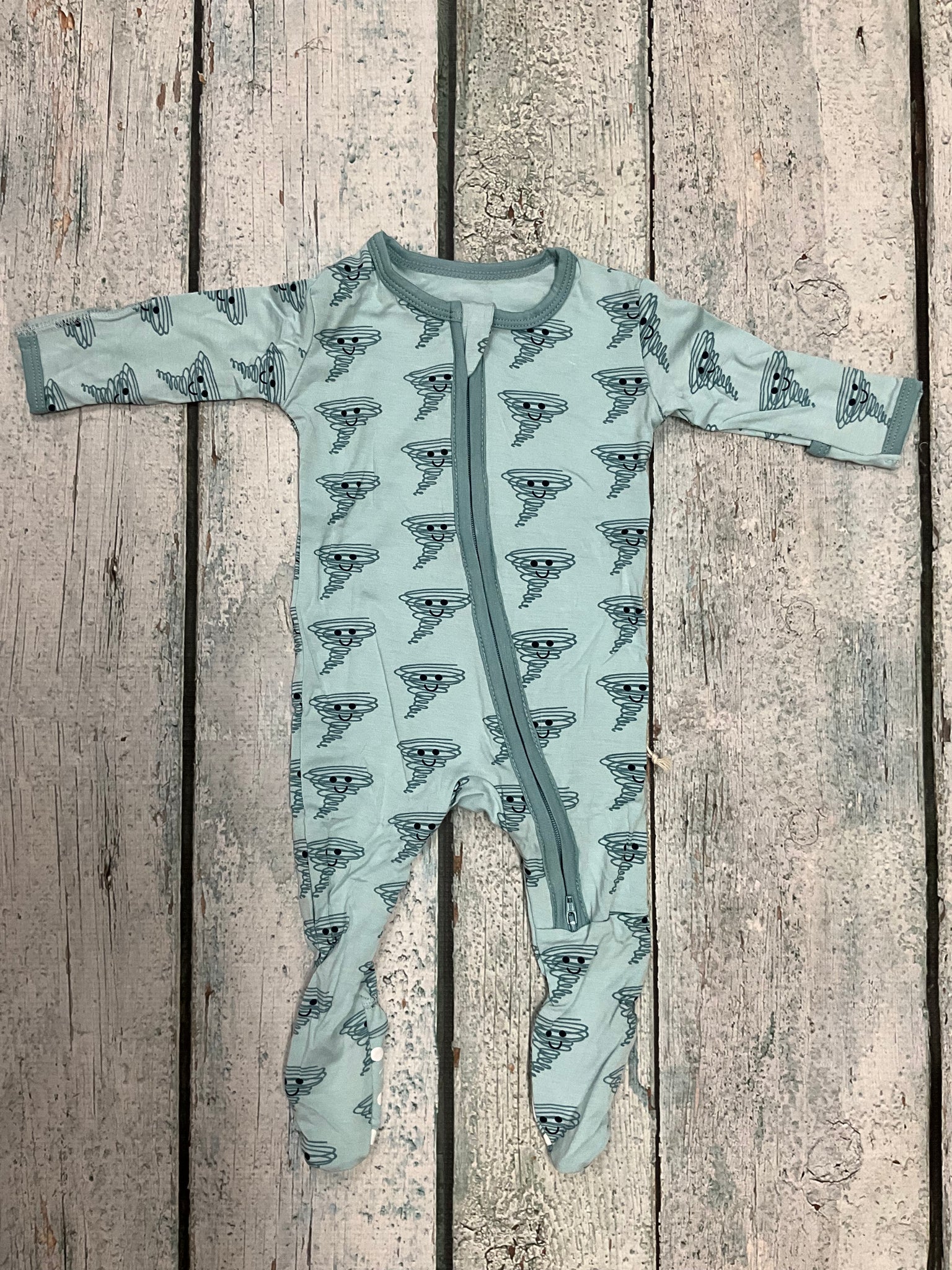 Spring sky happy tornadoes footie 