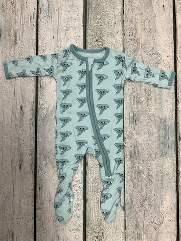 Spring sky happy tornadoes footie 