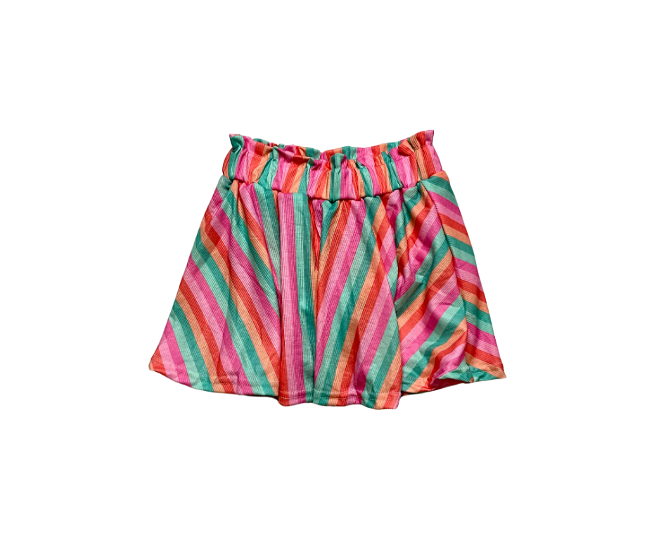 Pastel stripe skirt 