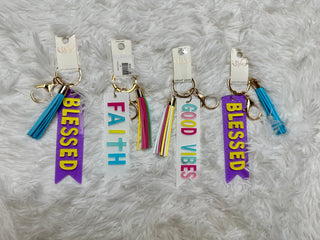Acrylic Keychain With Words-Distress-Davenport-Baby In Bloom
