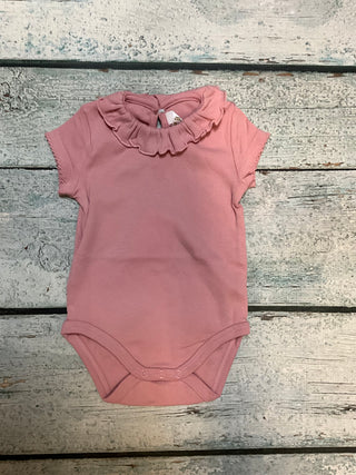 Ruffled Cotton Baby Bodysuit | Delicate Embroidered Infant Romper-160 Dress/Romper/Jumpsuit-Mayoral USA-Baby In Bloom