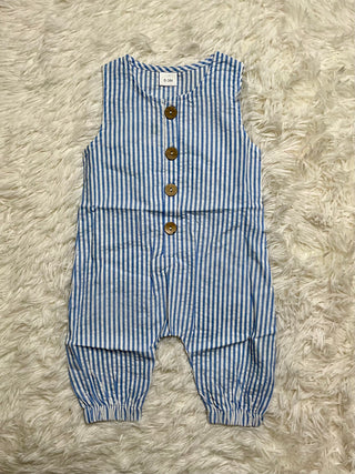 Blue Stripe Overalls
