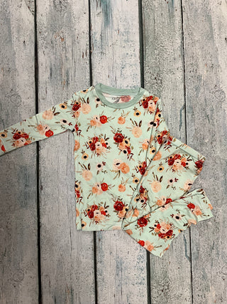 Aloe fall floral long sleeve pajamas 