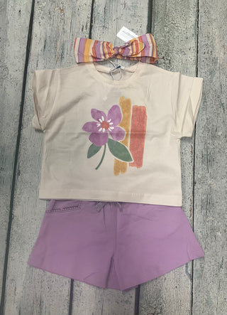 Lilac Chenielle Shorts-140 Kids Bottoms-Mayoral USA-Baby In Bloom