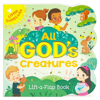 All God’s Creatures: Interactive Christian Lift-a-Flap Board Book for Toddlers-190 Toys/Book-Cottage Door-Baby In Bloom