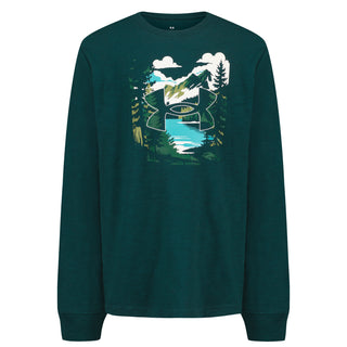 Under Armour Boys' Poster Cuff Long Sleeve 100% Cotton Graphic Tee