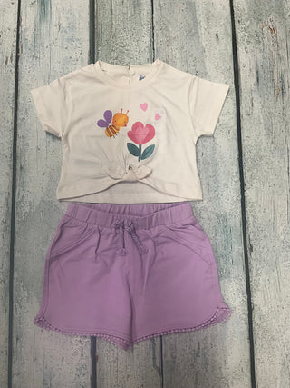 Lilac Chenielle Shorts 6 months - 4-140 Kids Bottoms-Mayoral USA-Baby In Bloom