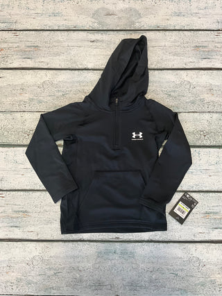 Black UA cold gear 1/2 zip hoodie 