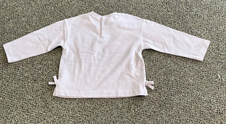 Sweet Lavender Floral Pocket Long-Sleeve Top with Side Bows-130 Kids Tops-Mayoral USA-Baby In Bloom