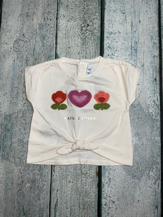 Crocheted Flowers Shirt