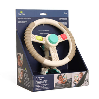 Bitzy Driver™ Interactive Baby Steering Wheel & Stroller Activity Toy-190 Toys-Itzy Ritzy-Baby In Bloom