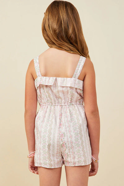 Pink Floral Romper

