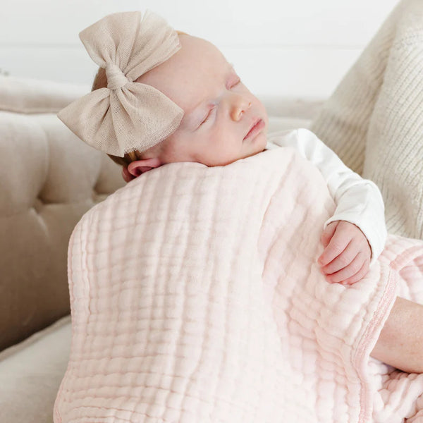 Blush Cloud Muslin Burps
