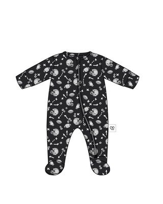Brett Bamboo Football Baby Footie – Ultra-Soft Game Day Sleepwear
