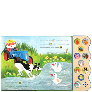 Busy, Noisy Farm Interactive Sound Book-180 Books-Cottage Door-Baby In Bloom