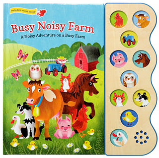 Busy, Noisy Farm Interactive Sound Book-180 Books-Cottage Door-Baby In Bloom
