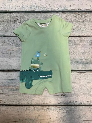 Little Gator Soft Cotton Baby Rompers – Fun Animal Summer Playsuits-160 Dress/Romper/Jumpsuit-Mayoral USA-Baby In Bloom