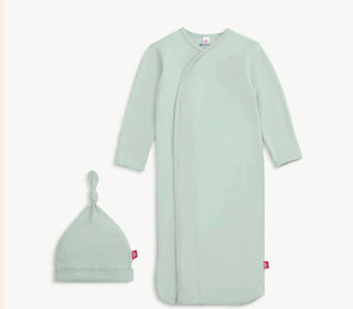 Seafoam Gown and Knotted Hat Set