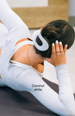 Coconut White Large Round Clip
