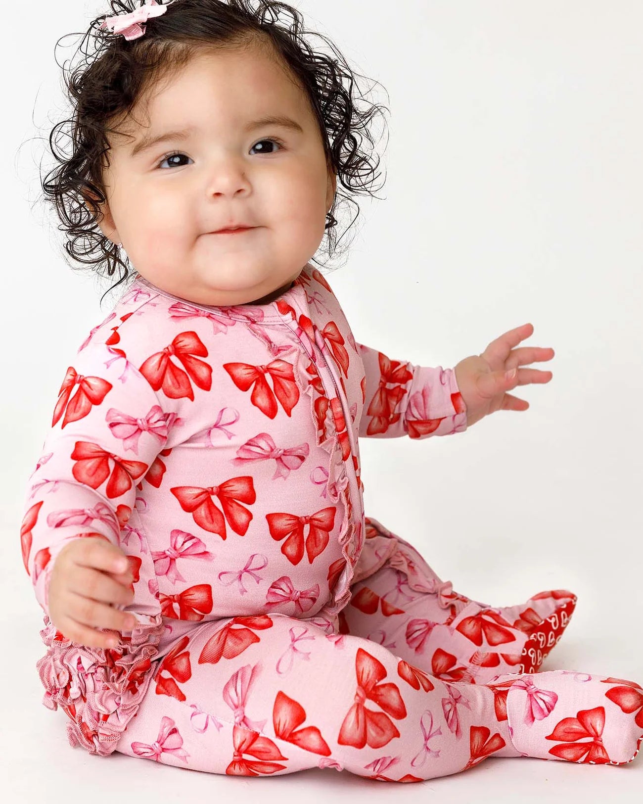 Catalina Ruffled Zippered Footie