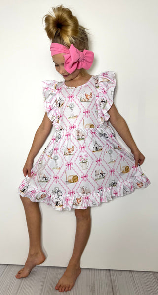 Country Coquette Dress-160 Dress/Romper/Jumpsuit-Clover Cottage-Baby In Bloom