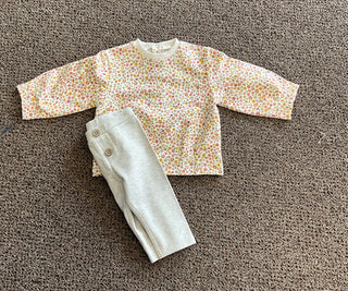 Mayoral Girls’ Floral Sweater-130 Kids Tops-Mayoral USA-Baby In Bloom