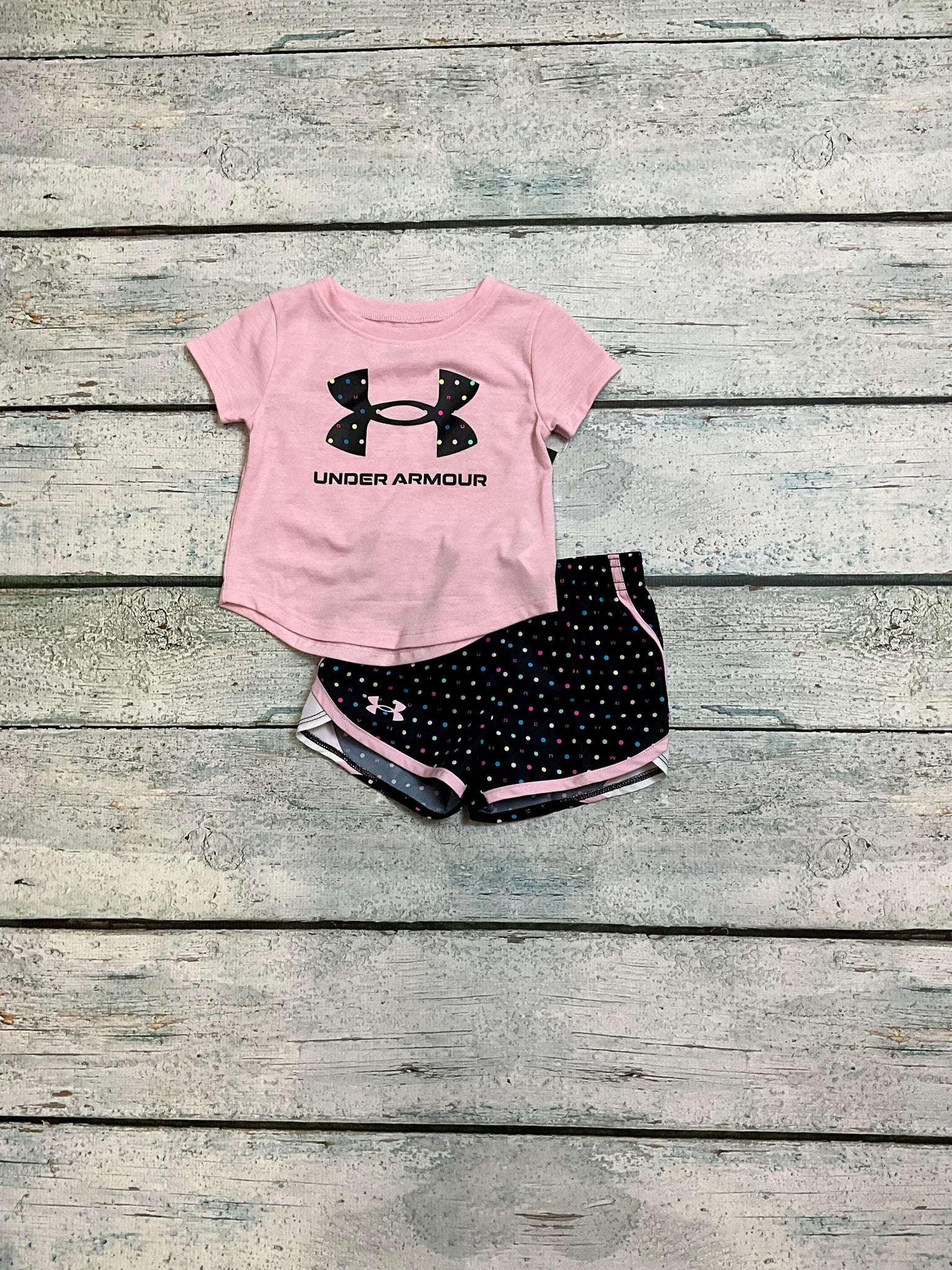 Prime Pink Dotted Woven Short Set