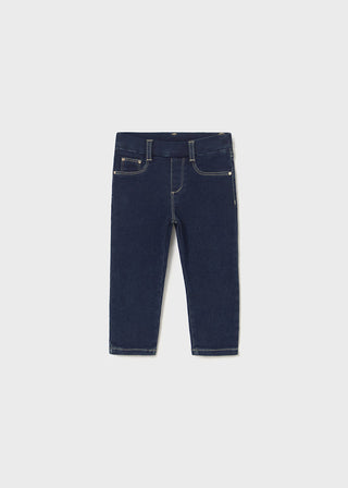 Dark Denim Pull On Joggers