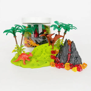 Dino Volcano Play Dough 
