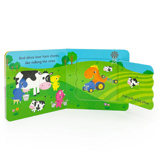 Dinos Love Tractors Lift a Flap Book