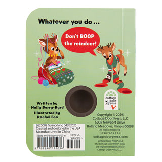 Don’t Boop Blitzen! Interactive Christmas Pop-It Board Book for Toddlers