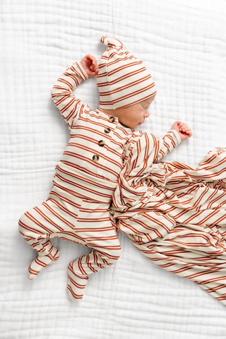 Dylan Striped Henley 2-Piece Set | Ultra-Soft Baby & Toddler Loungewear-150 Kids Sets-Lou Lou and Company-Baby In Bloom