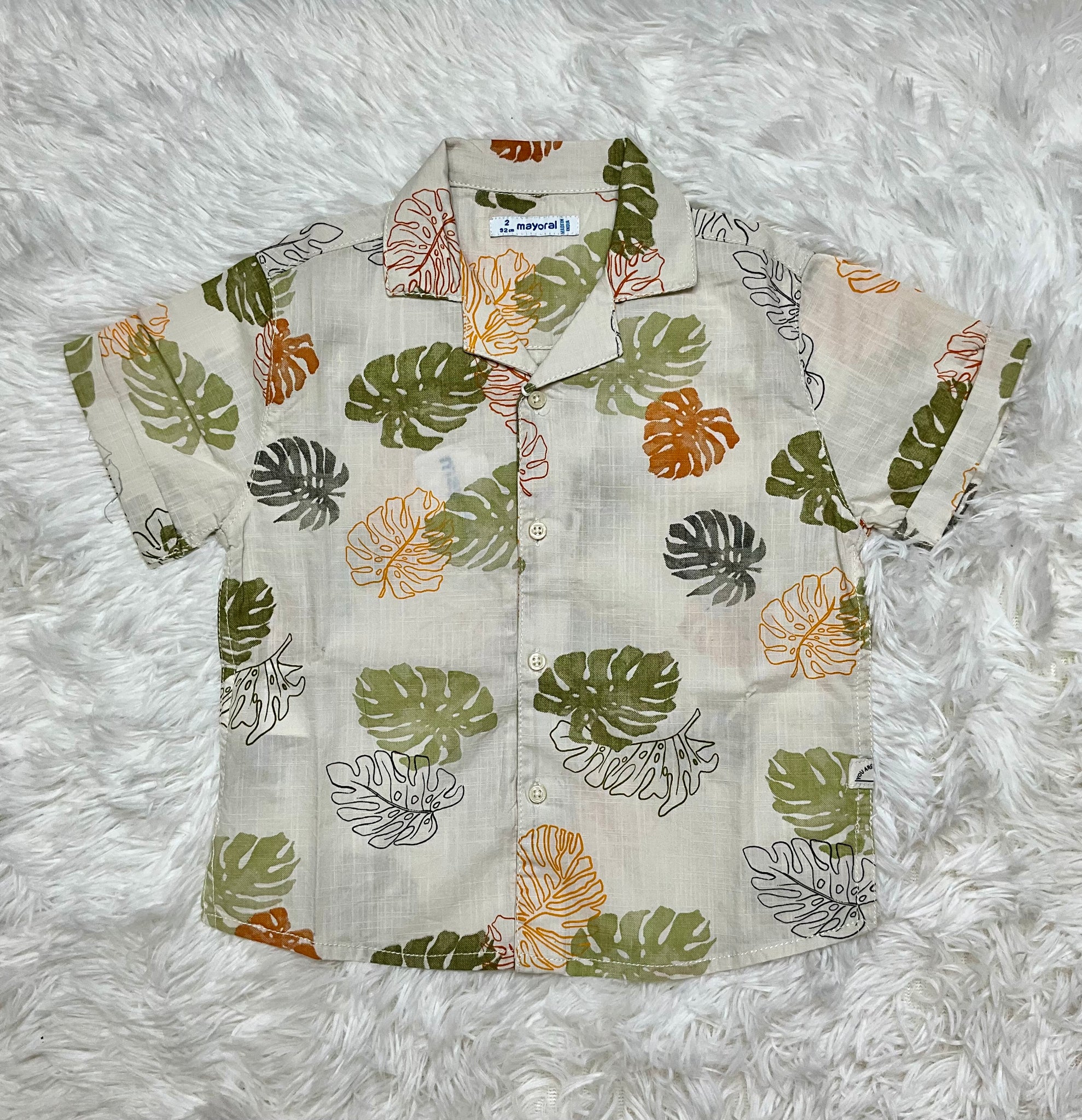 Palm Leaves Button Down Shirt