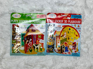 3D Puffy Stickers-Distress-Bright Stripes-Baby In Bloom