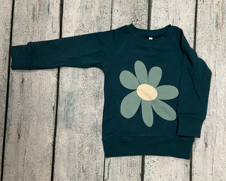 ￼Slate Daisy raglan sweatshirt