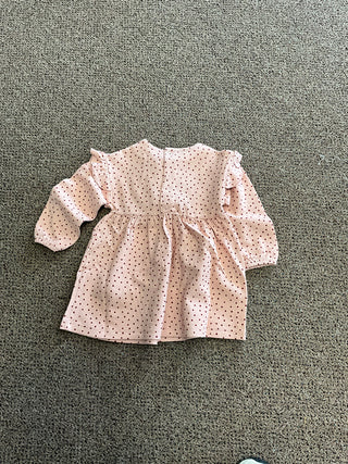 Soft Cotton Polka Dot Ruffle Dress with Matching Mouse Purse Set-160 Dress/Romper/Jumpsuit-Mayoral USA-Baby In Bloom