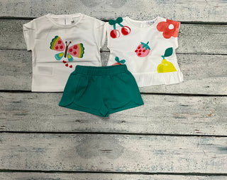 Green Everyday Shorts-140 Kids Bottoms-Mayoral USA-Baby In Bloom