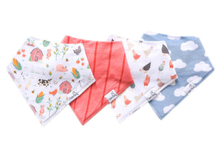 Farmstead Bandana Bib Set-170 Baby Soft Gifts-Copper Pearl-Baby In Bloom