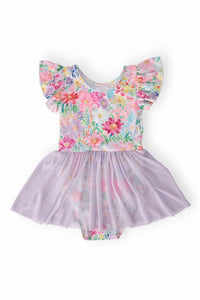Field of Flowers Leotard with Skirt