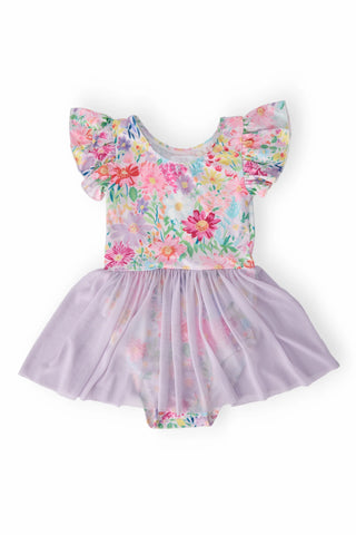 Field of Flowers Leotard with Skirt