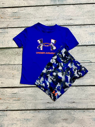 Team Royal Camo Short Set
