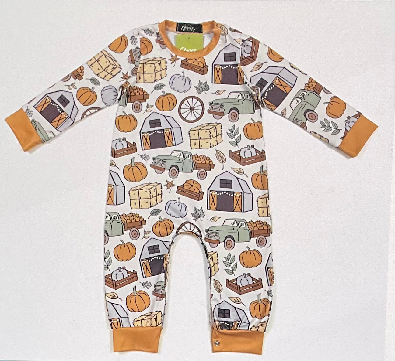 Pumpkin patch romper