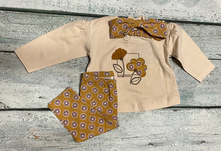 Mustard Floral Leggings