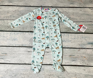 Central Bark Magnetic Fastener Baby Footie Pajamas-110 Footie/pjs/coverall/gown-Magnetic Me-Baby In Bloom